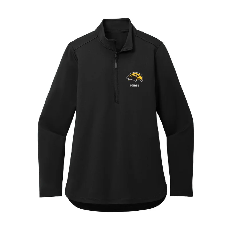 Southern Miss - NCAA Women's Track & Field : Indea Pounds - Women's Premium Quarter Zip Jacket Tiered Jacket Buttoned Jacket Zippered Jacket