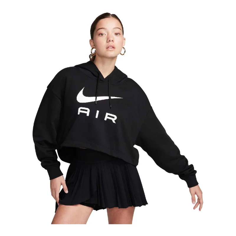 Nike Sportswear Air Women's Oversized Fleece Pullover Hoodie Crew Neck Wool