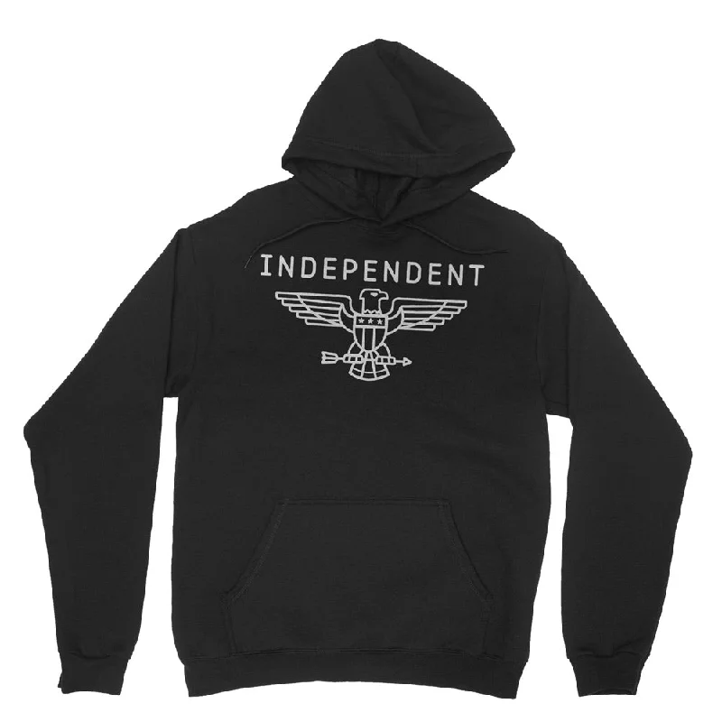 Independent Standard Pullover Hooded Sweatshirt Shirred Sleeve Feminine