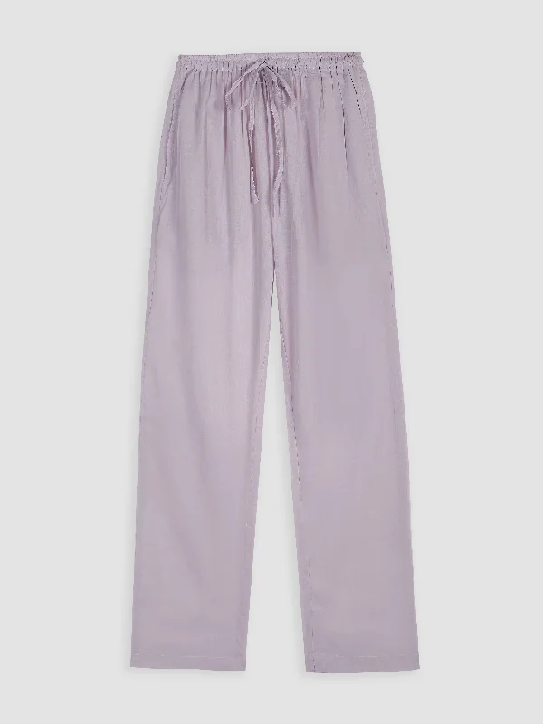 ESSENTIAL TROUSERS IN LAVANDER Trousers High Rise Slim Fit