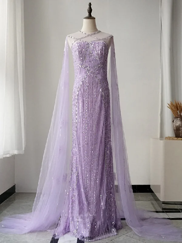 Luxury Mermaid Long Prom Dresses Gorgeous Full Beaded Long Evening Gown Formal Dresses FUE004
