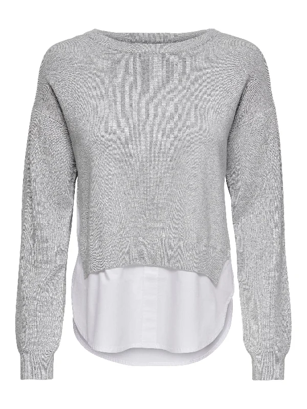 Jdy Lopaz - Pullover strik Plunging Neck Pullover