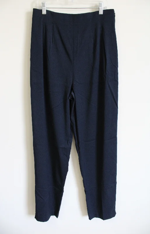 NEW Briggs New York Dark Navy Blue Trouser | 10 Tall Trousers Ceremony Elegant