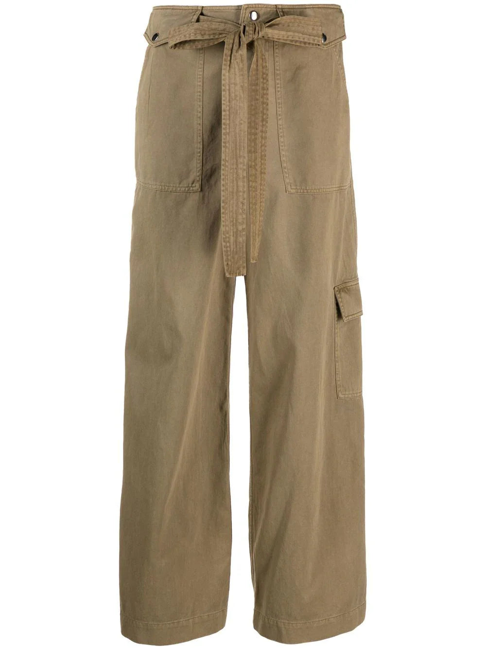 BRAYDEN BELTED COTTON TROUSERS ROSM Trousers Cargo pockets