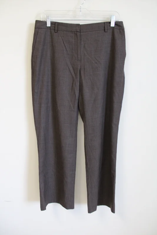 Jones New York Stretch Brown Trousers | 8 Petite Trousers Prom Sequined