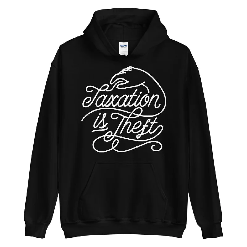 Taxation is Theft Pullover Unisex Hoodie Set Sleeve Pullover