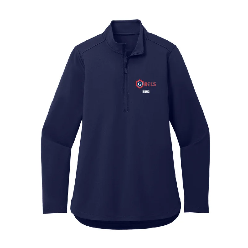 SMC - NCAA Women's Soccer : Micaela Romo - Women's Premium Quarter Zip Jacket Zippered Jacket Buttoned Jacket Snapped Jacket
