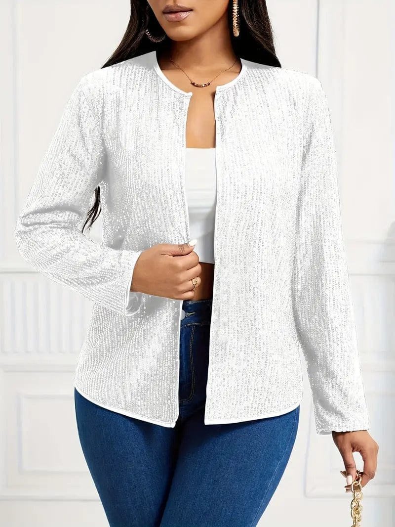 Versatile Long Sleeve Jacket Wool Jacket Cashmere Jacket Tweed Jacket