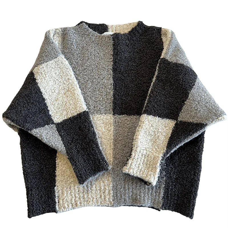 Adult Corneli Pullover in Natural by Mabli High Neck Pullover