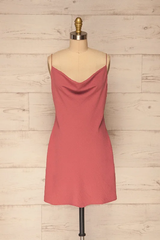 Faanes Pink | Short Slip Dress