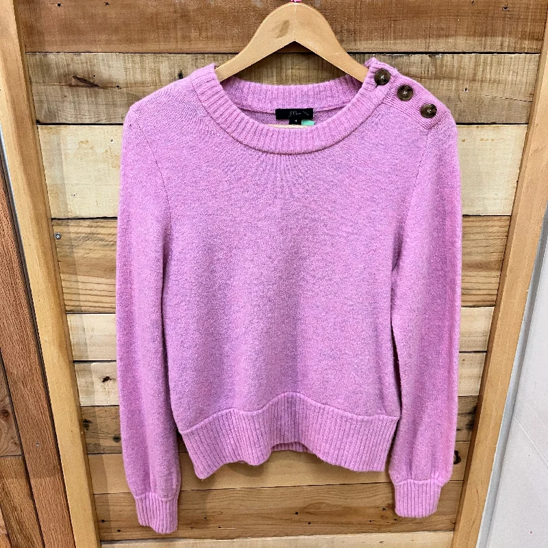 J. CREW size M  Women's Sweater Zippered Front Buttoned Front Snap Front