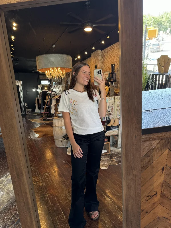 Ariat Trouser Mid-Rise Forever Black Wide Leg Pant ✙ON SALE NOW: 50% OFF✙ Trousers Flared Retro