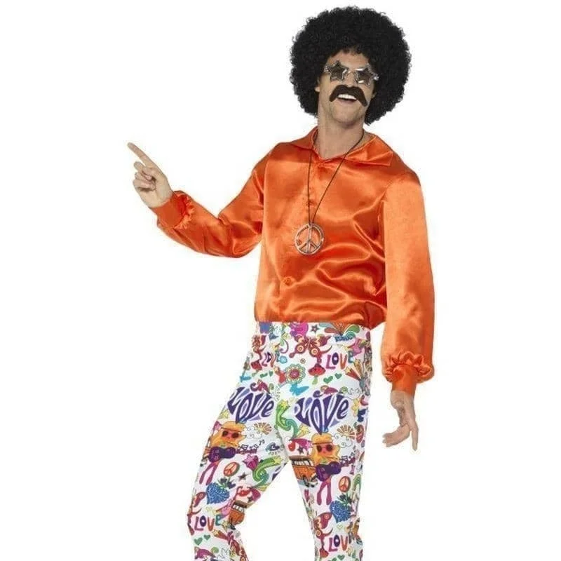 60s Groovy Flared Trousers Mens Adult Multicoloured Costume Trousers Recommended Stylist