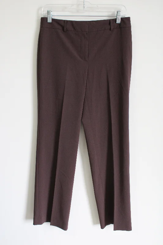 Evan-Picone Stretch Burgundy Trouser Pant | 4 Petite Trousers Occasion Special