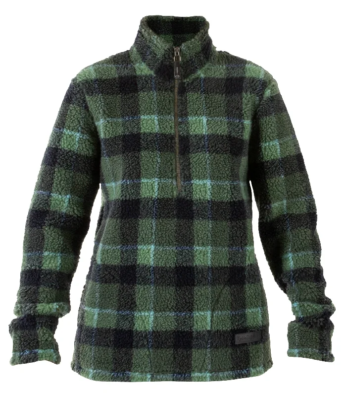 Women's Sherpa Pullover Jacket (Closeout) Ribbed Crew Neck