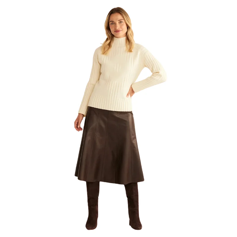 Pendleton Women's Oversized Mockneck Pullover Wide Sleeve Pullover