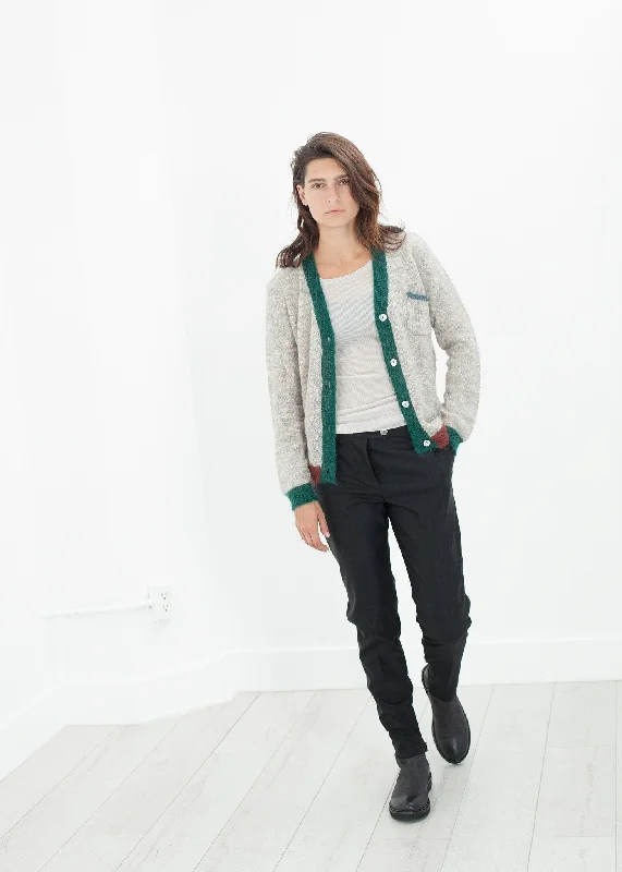 Girlfriend Trouser in Black Trousers Versatile Stylish