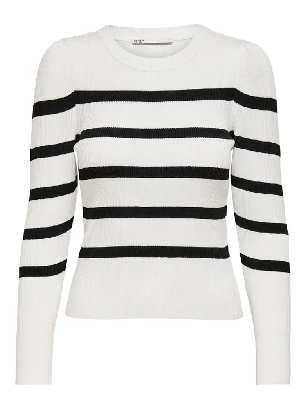 Only Sally - Puf stribet pullover Halter Neck Top