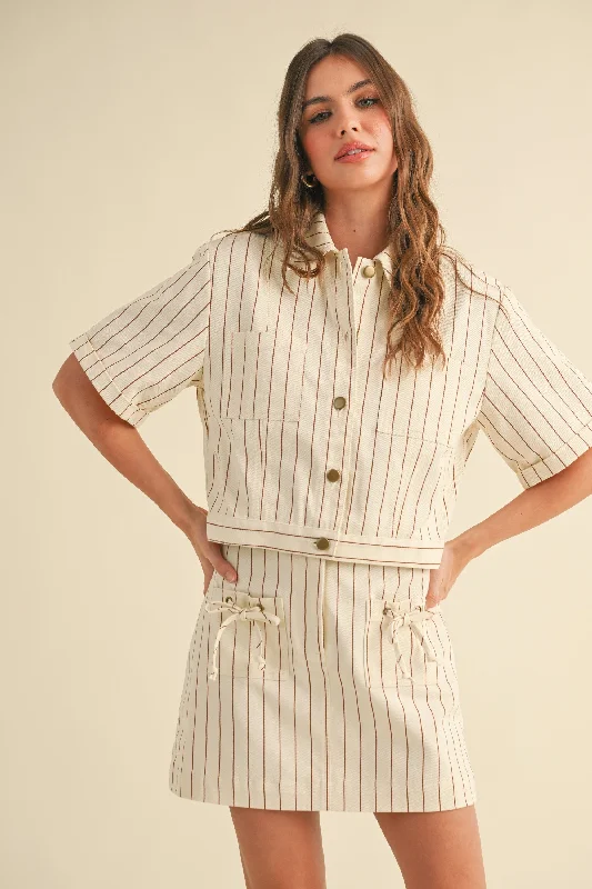 Striped Pattern Rayon SSLV Jacket Striped Jacket Polka Dot Jacket Floral Jacket