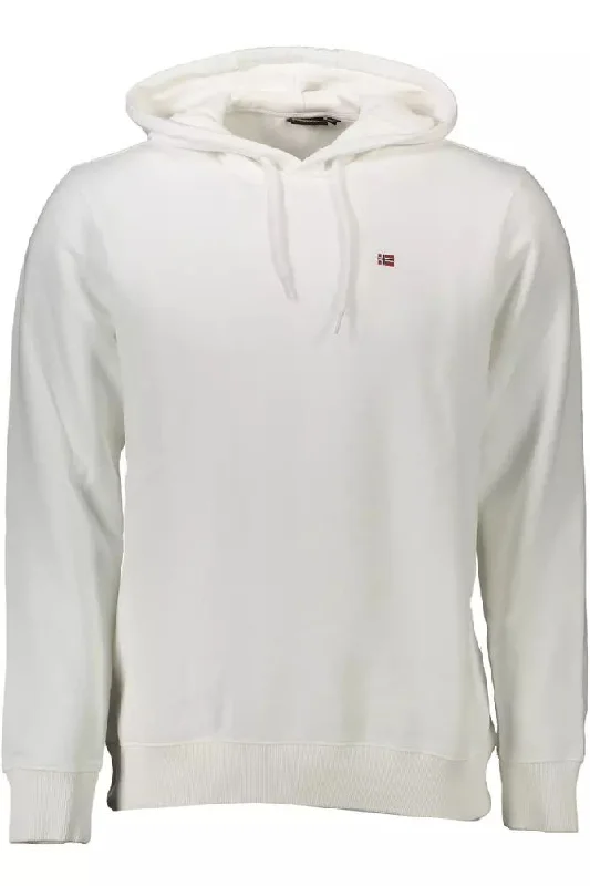 White Cotton Men Sweater Polka Dot Checkered Tartan