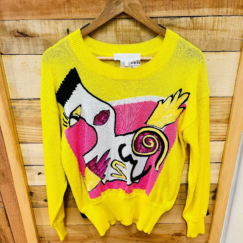 Escada size L  Women's Sweater Nylon Fabric Polyester Fabric Spandex Fabric