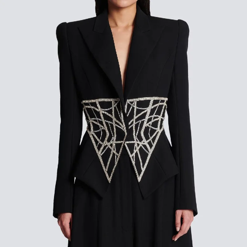 High End Slim-Fit Beaded Diamond Designer Suit Jacket Striped Jacket Polka Dot Jacket Floral Jacket High End Slim-Fit Beaded Diamond Designer Suit Jacket Striped Jacket Polka Dot Jacket Floral Jacket
