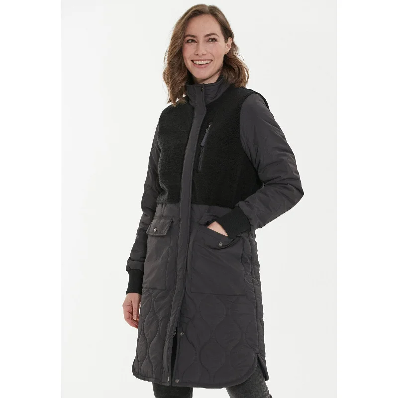 Hollie W Long Quilted Jacket Knit Jacket Woven Jacket Fleece Jacket