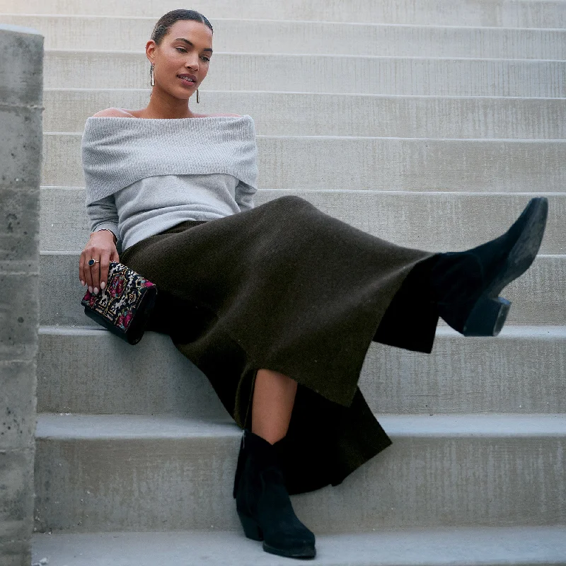 Miriam Sweater Skirt Fitted Slim Tailored