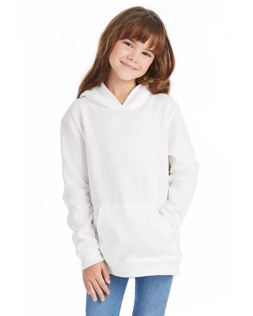 Hanes Youth 7.8 oz. EcoSmart  50/50 Pullover Hooded Sweatshirt P473 Short Sleeve Top