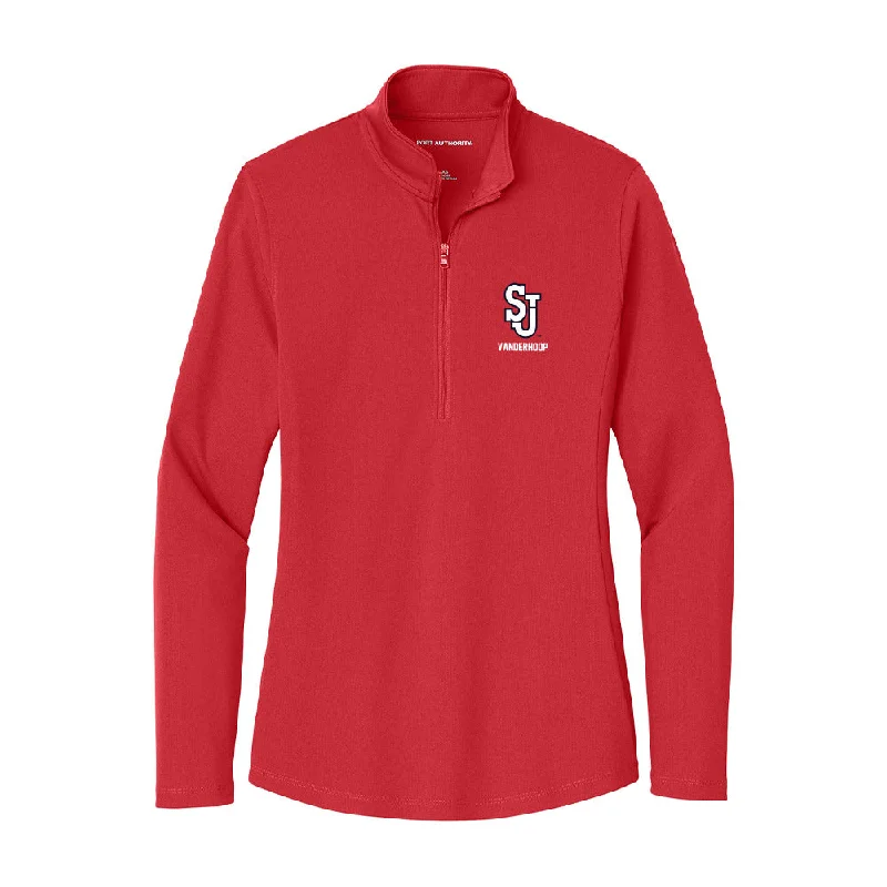 St. Johns - NCAA Women's Basketball : Ariana Vanderhoop - Women's Lightweight Quarter Zip Jacket Jacket Blazer Coat