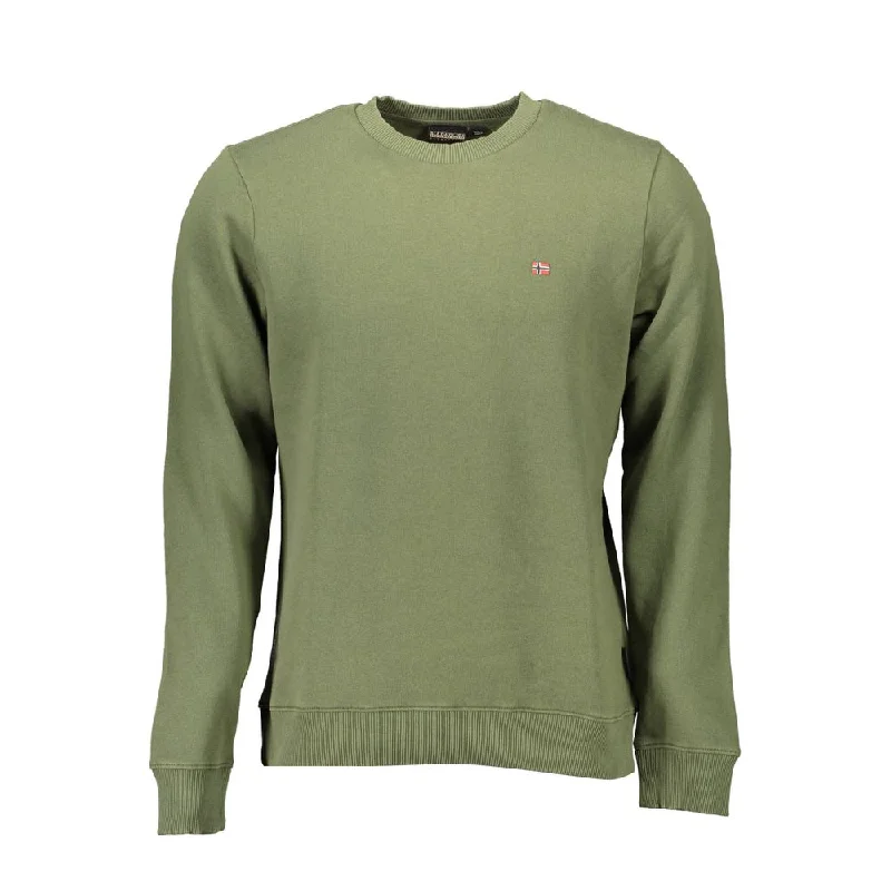 Green Cotton Men Sweater Lightweight Heavyweight Midweight
