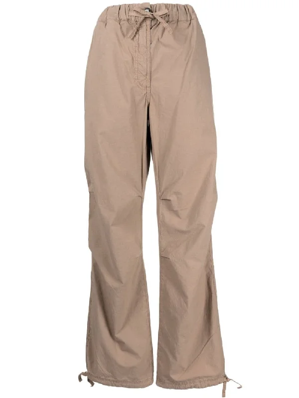 WASHED CORDUROY STRAIGHT-LEG TROUSERS Trousers Canvas Durable