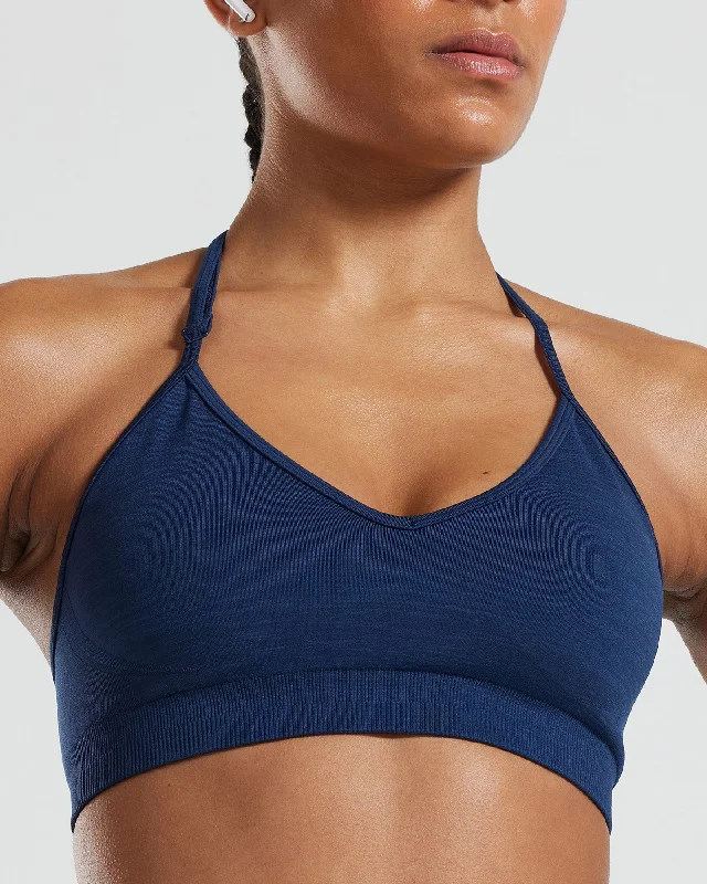 Define Seamless Halter Neck Bra | Sapphire Blue