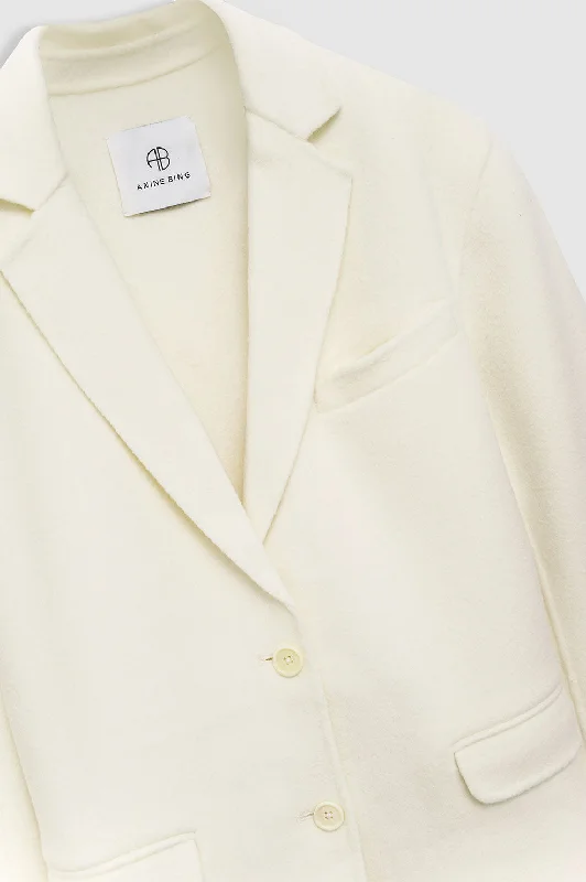 Quinn Blazer - White Cashmere Blend