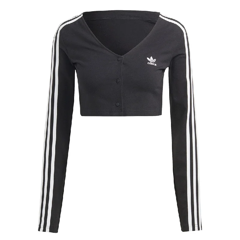 adidas - Women's Adicolor Classics 3-Stripes Button Long Sleeve Shirt (IC5473)