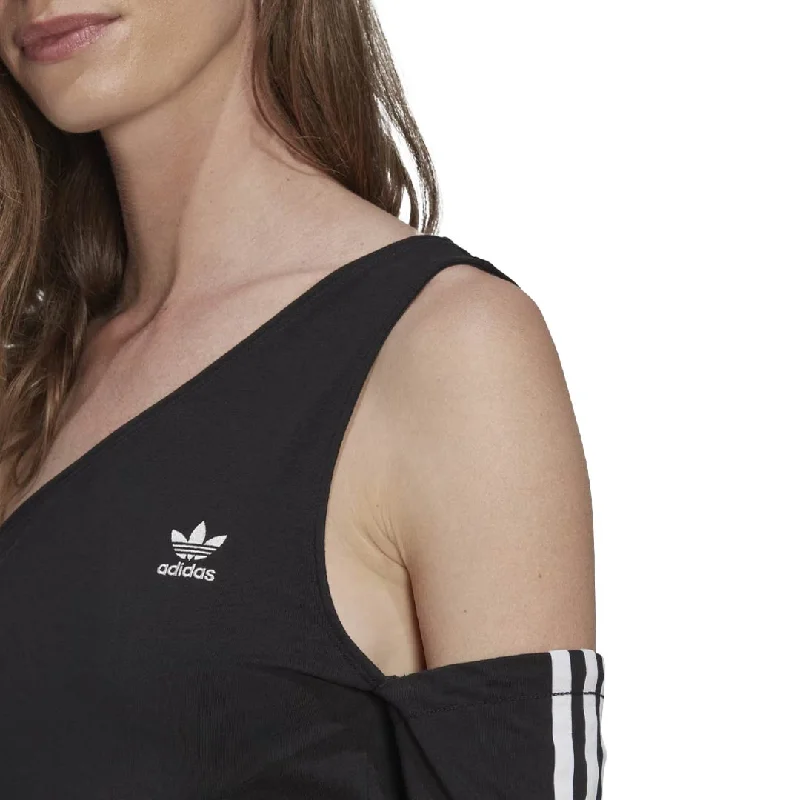 adidas - Women's Adicolor Trefoil Cutout Long Sleeve Dress (II6110)