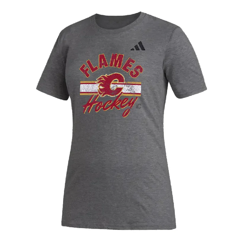 adidas - Women's Calgary Flames Blend T-Shirt (IB5644)