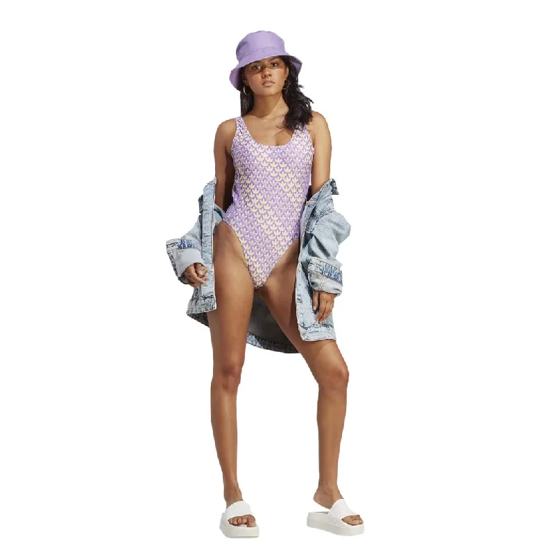 adidas - Women's Originals Monogram 3-Stripes Swimsuit (HZ4110)