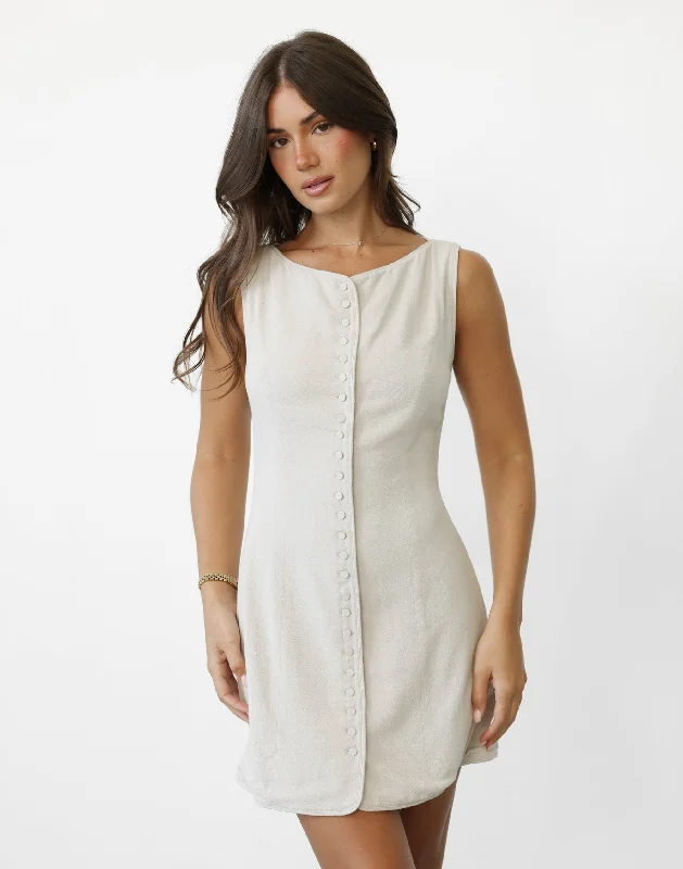 Asta Mini Dress (Latte)