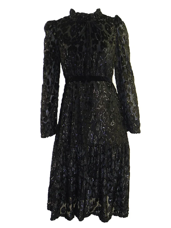 Kathie K Lurex Velvet Dress