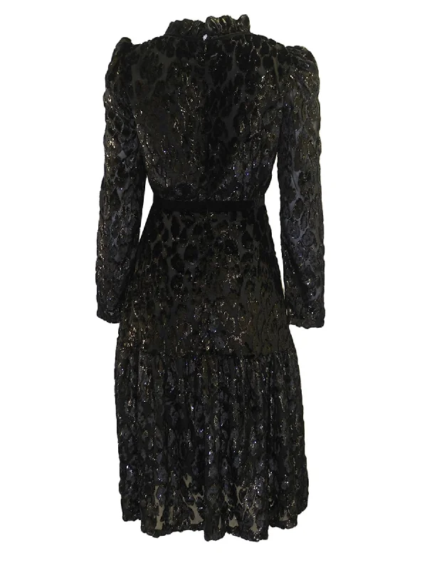 Kathie K Lurex Velvet Dress