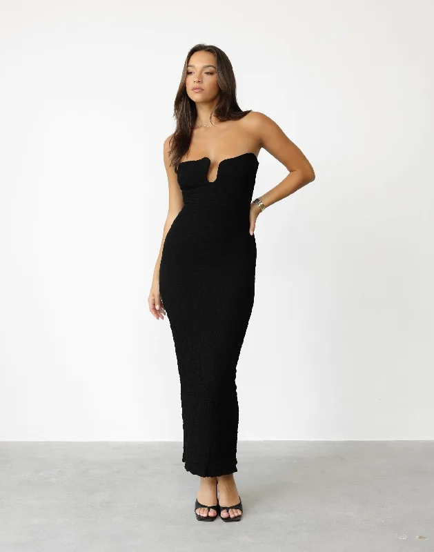 Korinna Maxi Dress (Black)