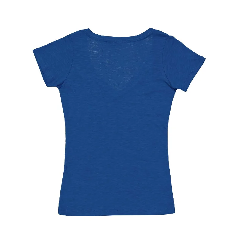 MLS - Women's Montreal Impact Distressed Logo V-Neck T-Shirt (74294 ROY-DISTRESSED)