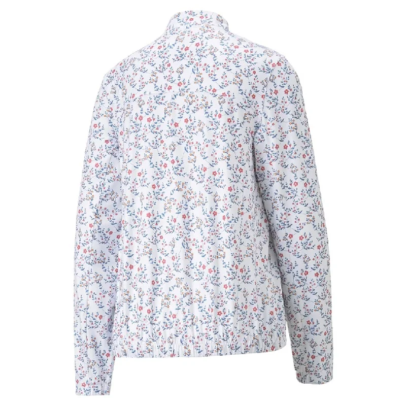 Puma - Women's Micro Floral Cloudspun 1/4 Zip (539100 01)