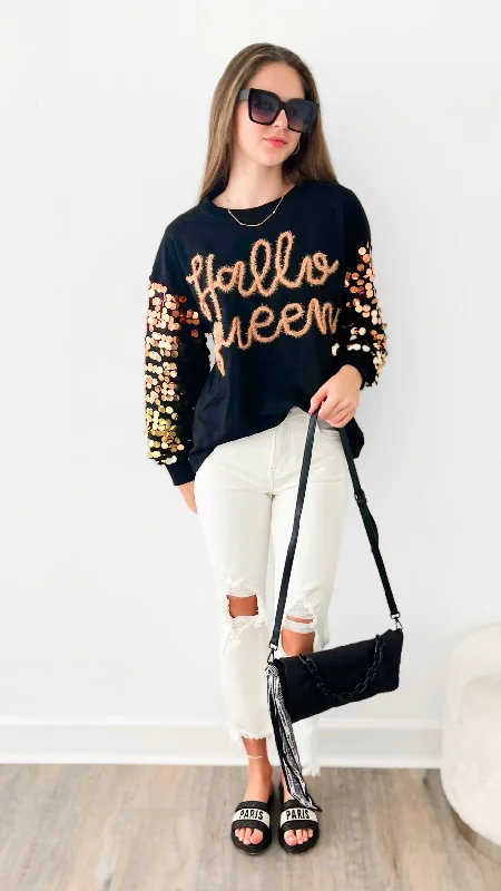 ""Hallow Queen"" Sequin Sweater