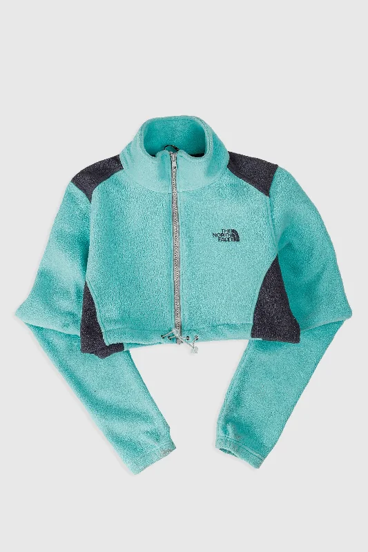 Rework North Face Crop Fleece Jacket - XL