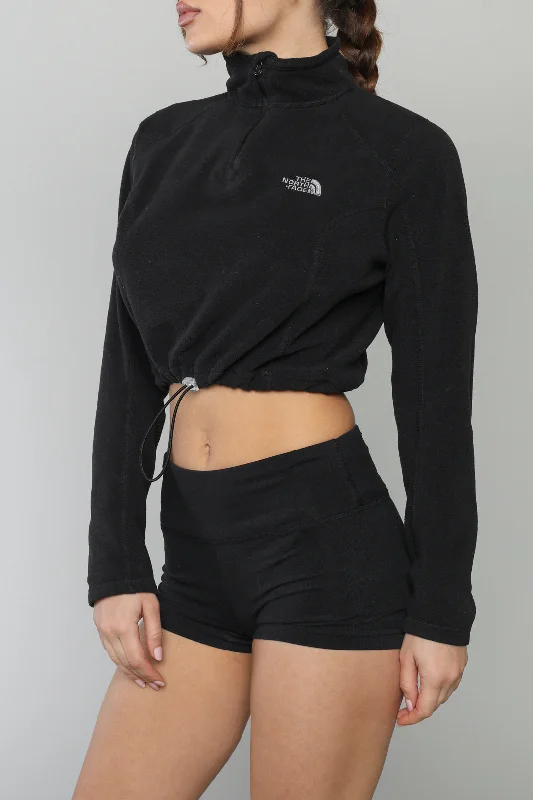 Rework North Face Crop Fleece Sweater - XS, S, M, L, XL