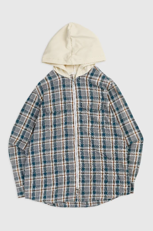 Unisex Rework Hooded Flannel - M