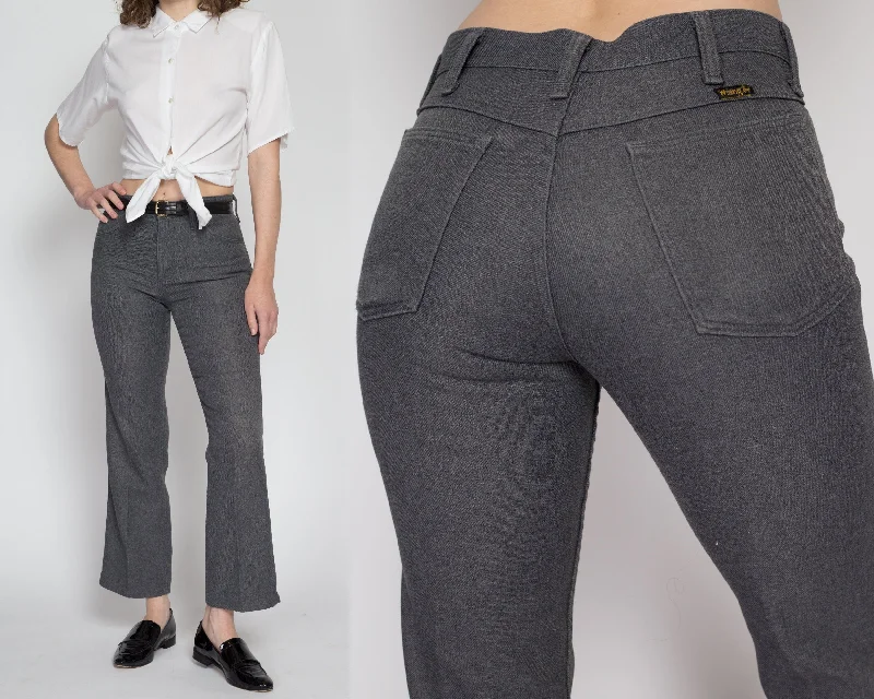 29x28 70s Wrangler Grey Bootcut Trousers Unisex