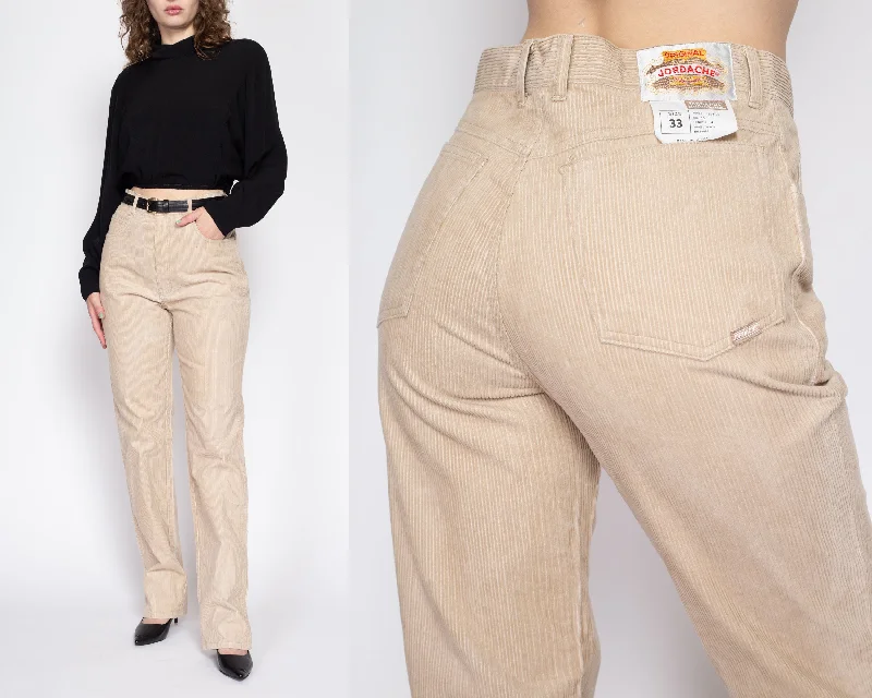 33"" Waist 90s Jordache Tan Corduroy Pants Unisex